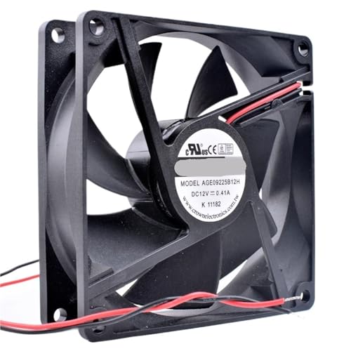 Ventilador de refrigeración for chasis de computadora, 1 unidad, AGE09225S12H, 9 cm, 9025, 12 V, 0,41 A