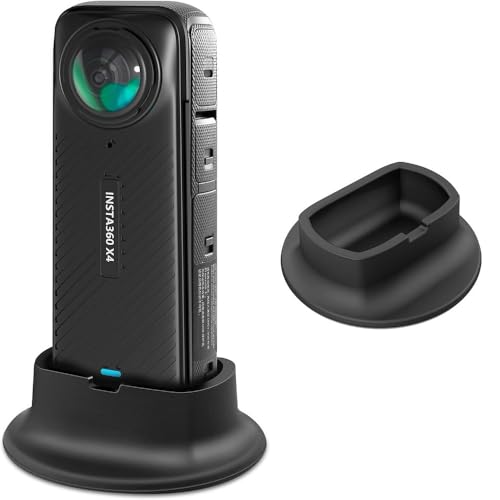 Image of Action Pro Camera Silicone Stand Base Holder Compatible with Insta360 X4 Action Cameras, Non-Slip Desktop Mount, Base Gimbal Support Adapter