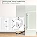 HOMCOM Puerta Corrediza de Vidrio Puerta Corredera Deslizante de Cristal Seguridad 90x205...