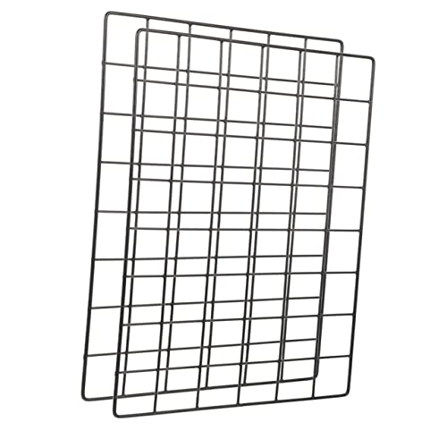 FUNOMOCYA 2pcs Photo Grid Shelf for Wall Iron Photo Holder Wall Hanging Decor Metal Grid