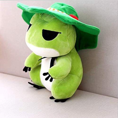 Akamas Adorable Grenouille De Voyage En Peluche, Peluche Douce En Peluche, Jouet Pour GarçOns Et Filles, Pour Anniversaire, Mariage, FêTe Des Enfants, 22 Cm Cover