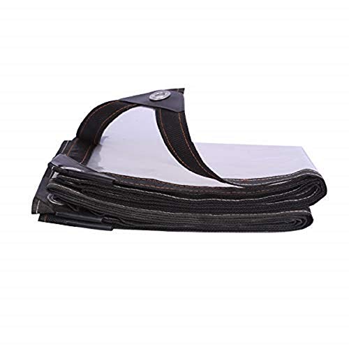 Lonas Transparentes, 2 mx 2 m Carpa Impermeable con Arandelas de Metal Lona Antidesgarro para Cubierta Porche Patio Toldo Camping Aire Libre