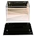Football Display Case, Durable Clear Display Case with Black Base, Case for Full Size Footballs, Sports Memorabilia, Collectibles, Keepsakes, (A004-GR)