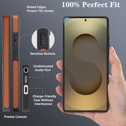 Coque rigide Samsung S25 Plus silicone noir pour protection quotidienne active - 5