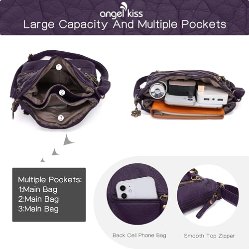 Image of Angel Kiss Small Shoulder Bag for Women Crossbody Purses and Handbags Multi Pockets Hobo Bags