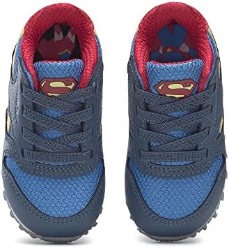Reebok Classic Leather x Sneaker, DC Comics/Upbeat Blue/Redtastic, 5 US Unisex Big Kid | Image 5