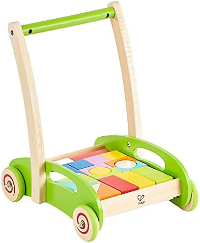 Hape E0371 Chariot A Tirer Avec Blocs Amazon Fr Bebe Et Puericulture