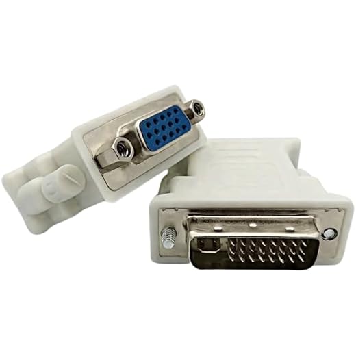 DVI to VGA Adapter - 24+5 Male to Female - Pack of 5