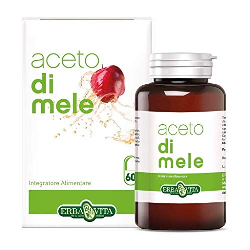 ERBA VITA Integratore Alimentare di Aceto di mele - 60 Capsule - Utile alla depurazione dell'organismo