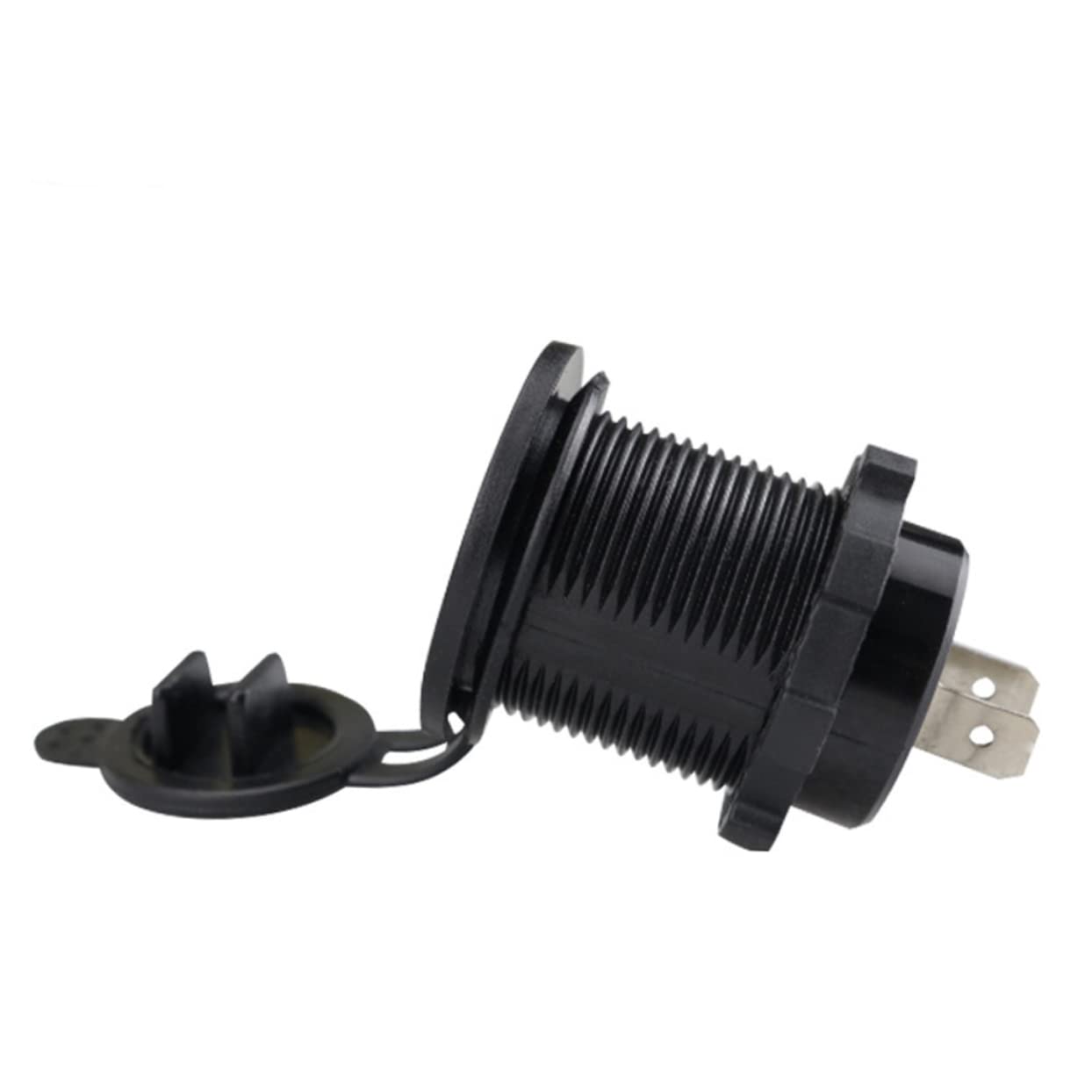 iplusmile 3pezzi Caricabatteria Auto Doppia Usb Per Veicoli Carica Smartphone e Accessori Usb Con Luce Rossa Nero