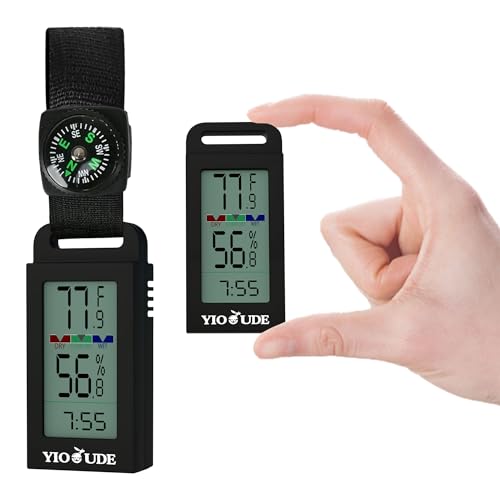Indoor Outdoor Portable Thermometer Hygrometer with Accurate...