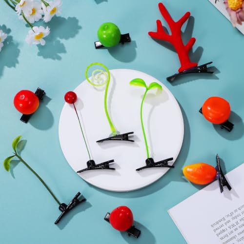 Pinzas pelo pequeñas Beavorty 100 piezas con diseño de brotes para peinados diarios 6