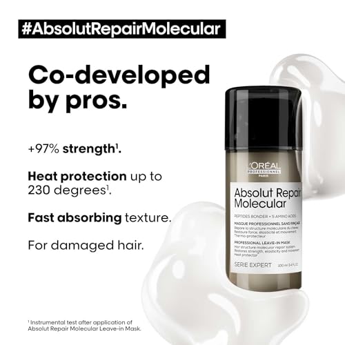 L'Oréal Professionnel Absolut Repair Molecular Deep Repairing Leave-in Cream for Damaged Hair - 100 ml - Image 7