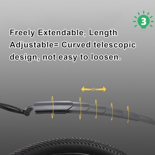 Guardabarros de bicicleta ajustable para solucionar las salpicaduras de agua 5