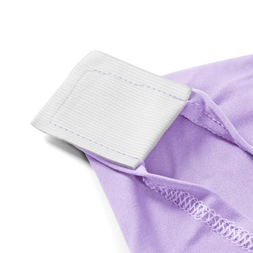 Image of Peomeise 4FT Spandex Table Cover Rectangular Stretch Spandex Tablecloth (Lavender,4FT)