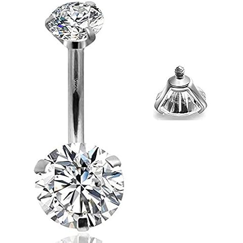 Yeelong Surgical Steel Belly Button Rings Belly Rings Navel Rings Piercing Jewelry for Women Cover