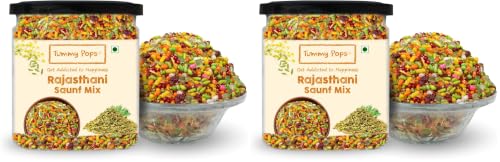 Image of Tummy Pops | Rajasthani Saunf Mix - 350gm Jar | Handmade & Sun-dried After Meal Digestives Mukhwas Mouth Fresheners, Sweet Fennel Seeds Saunf Mouth Fresheners | Hygienically Prepared & Packed