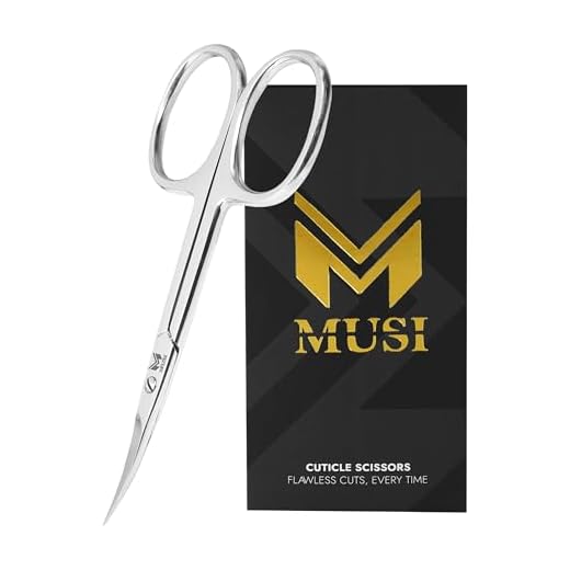 Cuticle Scissors Extra Fine Curved - 3.5” Stainless Steel Grooming Nail Scissors for Women and Men - Small Manicure Beauty Scissors for Toenails, Fingernails, Eyebrows, Facial Hair, Cuticles, Dry Skin