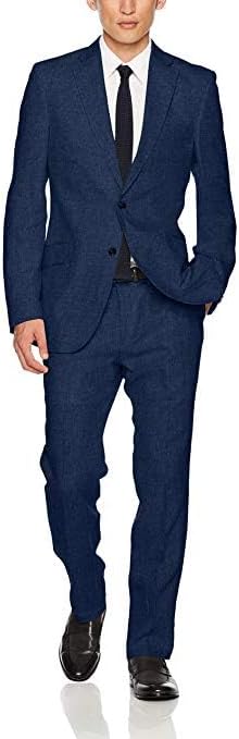 Kroon Men's Jack Active Inspired Movement Delave Linen Suit Separate Coat