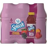 V8 Splash Berry Blend Flavored Beverage, 12 fl oz Bottle (6 Pack)