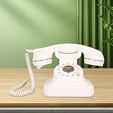 XUXHOU Klasyczny Vintage Telefon z dużą klawiaturą numeryczną, Pełny Funkcjonalny Telefon Retro do Domu, Nostalgiczne Biuro środowiskowe