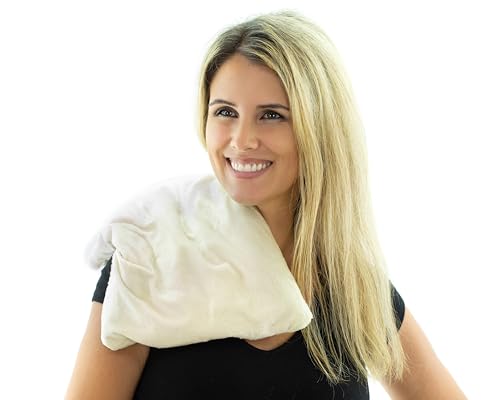 Bed Buddy Microwavable Heating Pad with Lavender - Aromatherapy Microwave Heating Pad for Back Pain, Neck Pain - for Moist Heat Therapy and Freezable for Cooling Therapy, Lavender & Chamomile Scent