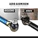 NICECNC Tie Rods and Tie Rod Ends Compatible with Yamaha Raptor 700 YFM700 2013 2015-2023,Raptor 700 YFM700R 2006 2007 2008 2014,Raptor 700R YFM700R 2009-2013 2015-2023 Tie Rod Kit,Blue