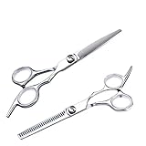 【voloeco】 散髪 ハサミ ステンレス製 すきばさみセット 髪切りハサミ 散髪はさみ 美容 理容 家庭用 低すき率 初心者 セルフカット