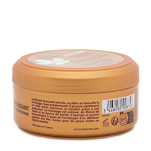 Corine de Farme - Bronzing Balm – Intense Tanning Activator – Tahitian Monoi – Accelerator without Self-Tanning Agent – 100% Clean Beauty… – Ansicht 3