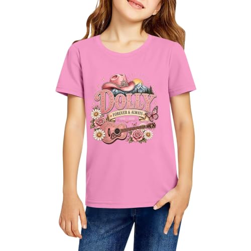 Kids Dolly Music Parton Memorial Shirt Country Music Vintage Graphic Tee | 1946-2026 Dolly Merchandise,Retro Country Queen Vintage Graphic Short Sleeve Shirt,Casual Crew Neck Memorial Fans Tops - image 2