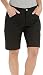 Lee Women's Natural Fit Julissa Cargo Bermuda Short, Black, 10