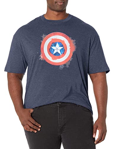 T-shirt Captain America Marvel homme coton anti-déformation col rond durable