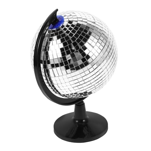 FOYTOKI Levitating Disco Ball Style Earth Globe Stylish Desk Toy for Office Home
