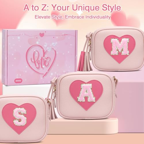 Image of KKXIU Birthday Gifts for Girls Initial Toddler Purse Cute Kids Crossbody Bag