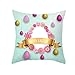 Fundas de cojín de Pascua de 45 cm x 45 cm, fundas suaves de Eauptffy, fundas de almohada decorativas para Pascua, sofá, silla de salón, decoración de Pascua, interior y exterior, conejo de Pascua