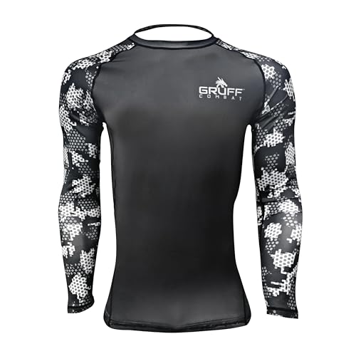 BJJ Rash Guards Grappling MMA Jiu Jitsu No Gi Shirt Fight Wear, Long Sleeves.3