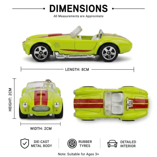 Image of Premium 1:64 Scale Die Cast Metal Sports Model with Free Rolling Wheels, Realistic Mini Metal Car, Green Color Finish, Collectible Display Vehicle, Gift for Kids & Car Enthusiasts