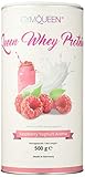 Orgánico GymQueen Proteína de Whey - Proteína de Suero de Leche Concentrada e Aislada, Frambuesa y Yogurt, 500 gr