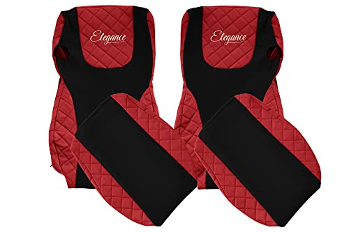 F-Core Coprisedili Camion Compatibile Per Daf Xf 106 01.14- Rosso