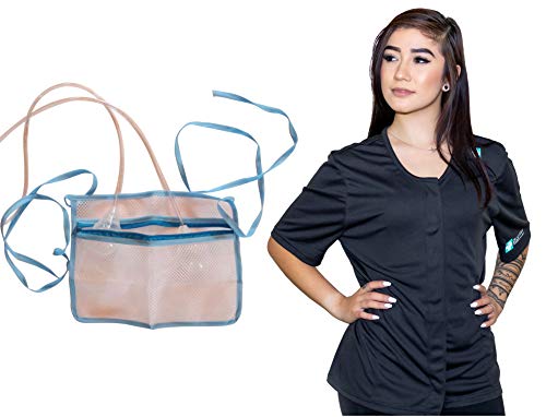 The Recovery Shirt Mastectomy Shirt with Hidden Drain Pockets Chemo Port Access Black