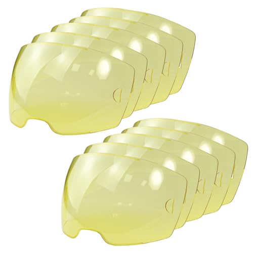 41RgUT3Z8kL. SL500 AQBB Pacote Com 10 0700000803 Lente De Tampa Frontal Âmbar Compatível Com Capacete De Soldagem Esab Sentinel A50 Lente Visível De 3,94