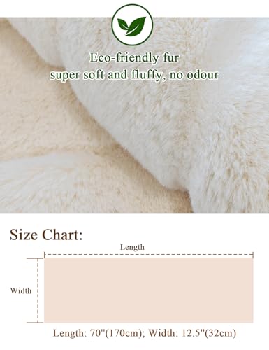 BEAUTELICATE Faux Fur Shawl Bridal Wrap Winter Wedding Stole Bridesmaids Cover Up Women Shrug4