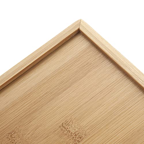 Bamboo Napkin Holder Square, 7.5" X 7.5" X 2.5", Wood Napkin Tray, Wooden Guest Towel Holder For Kitchen Table Countertop #TOP2