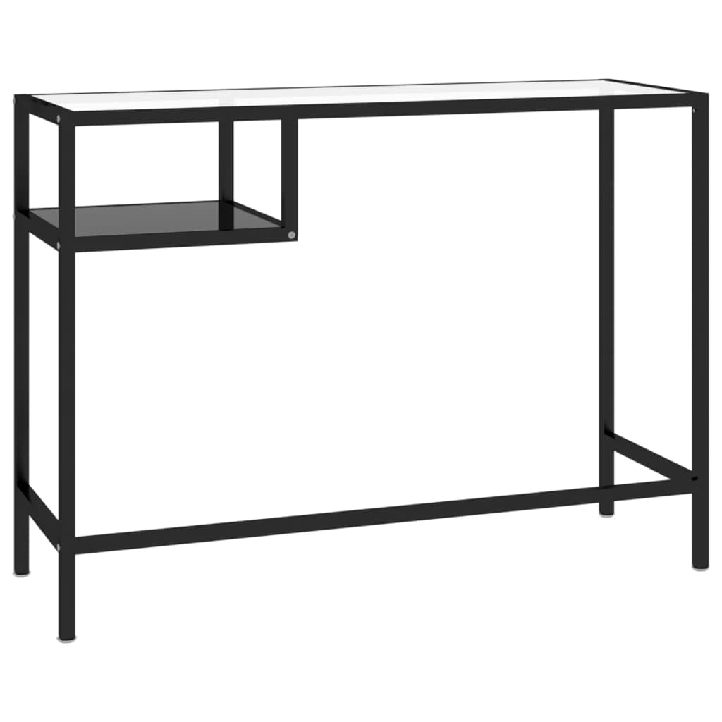 Muebles de oficina escritorio para computadora, color negro, 100 x 36 x 74 cm, escritorios de cristal