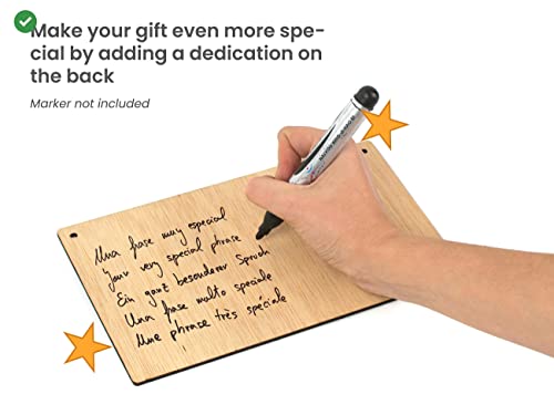 CONTRAXT Valentine's photo album frame. Photo holder Frame to hang photos with wooden clips gifts details original ideas special happy valentine's day lovers wonderful man (Couples EN) - Image 5