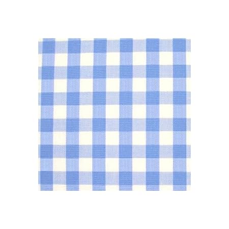 Amazon ギンガムチェック 生地 チェック 生地 ブロード 生地 色 水色 チェックの大きさ 大 約6mm角 50cmから注文可 価格は50cmの価格 布 生地 通販