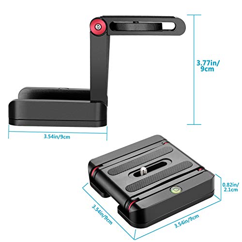 NEEWER faltende Z Flex Neigungs Kopf Stativ Kugelkopf mit Schnellwechselplatte QR Platte -Aluminiumlegierung… – Bild 5