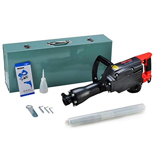 Abbruchhammer, 1650W Hochleistungs-Betonbrecher-Elektrowerkzeugsatz, Mit Um 360 Grad Drehbarem Griff, 50J Einzelschlag, Schwarz – Bild 6