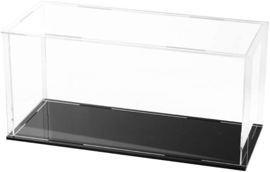 NIYANETAIL Acrylic Display Case for Collectibles Dustproof Self-Assembly Showcase Box for Action Figures, Miniatures Transparent Countertop Cube with Protective Film (10x4x5.7 inch; 25x10x14.5cm)-image-40
