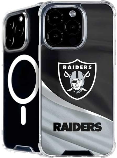 Skinit Phone Case Compatible with MagSafe iPhone 16 Pro Max - Officially Licensed NFL Las Vegas Raiders Design